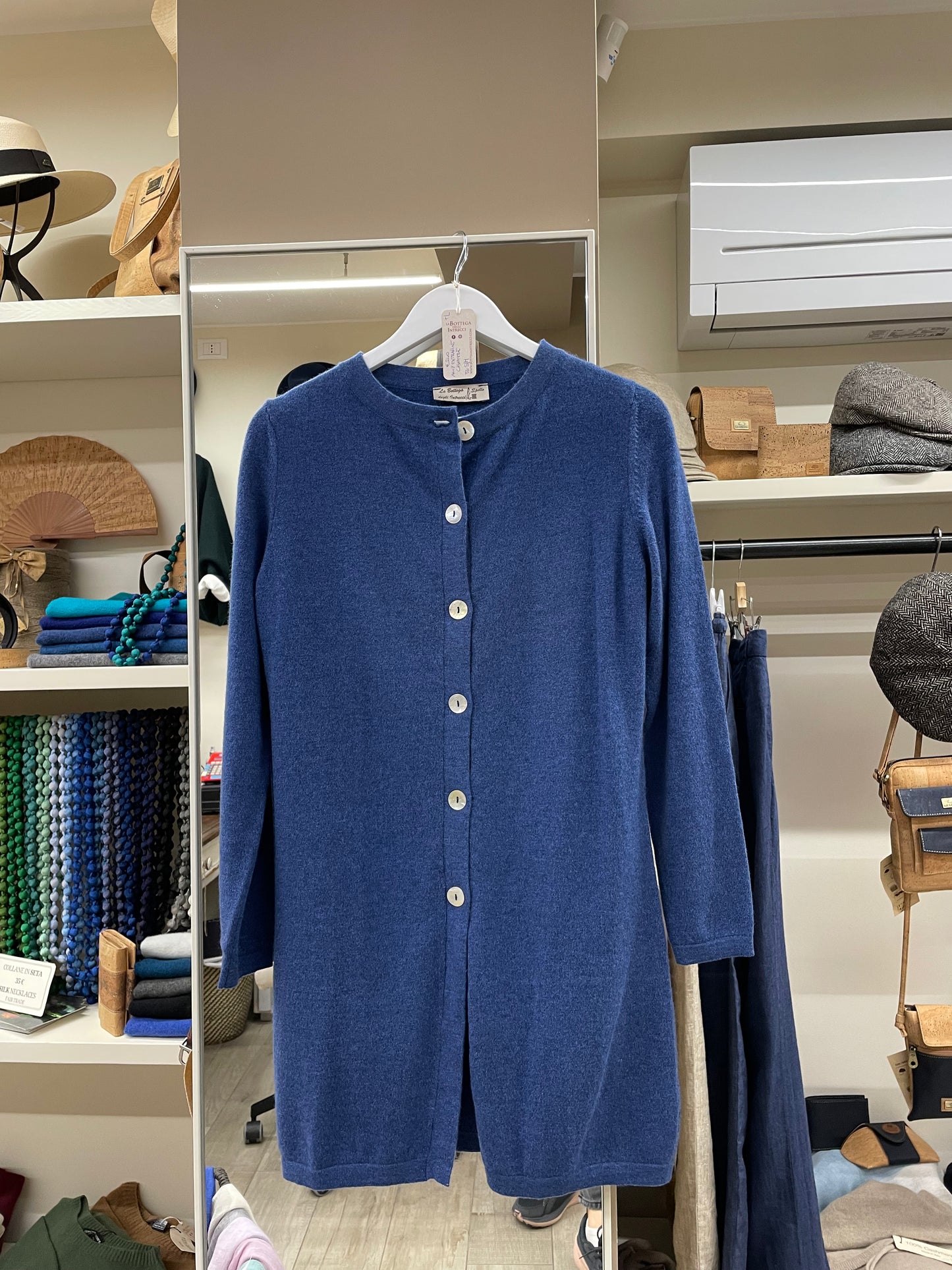 Cardigan extrafine cashmere 100% - virgin fiber - Size L