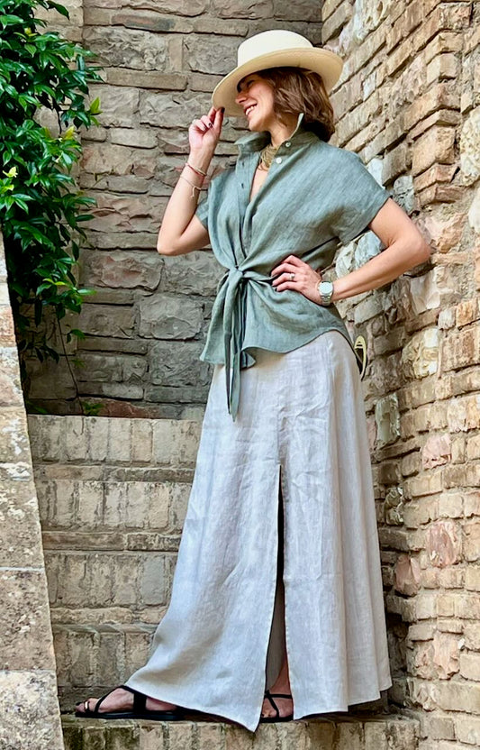 Camicia Nodo 100% lino