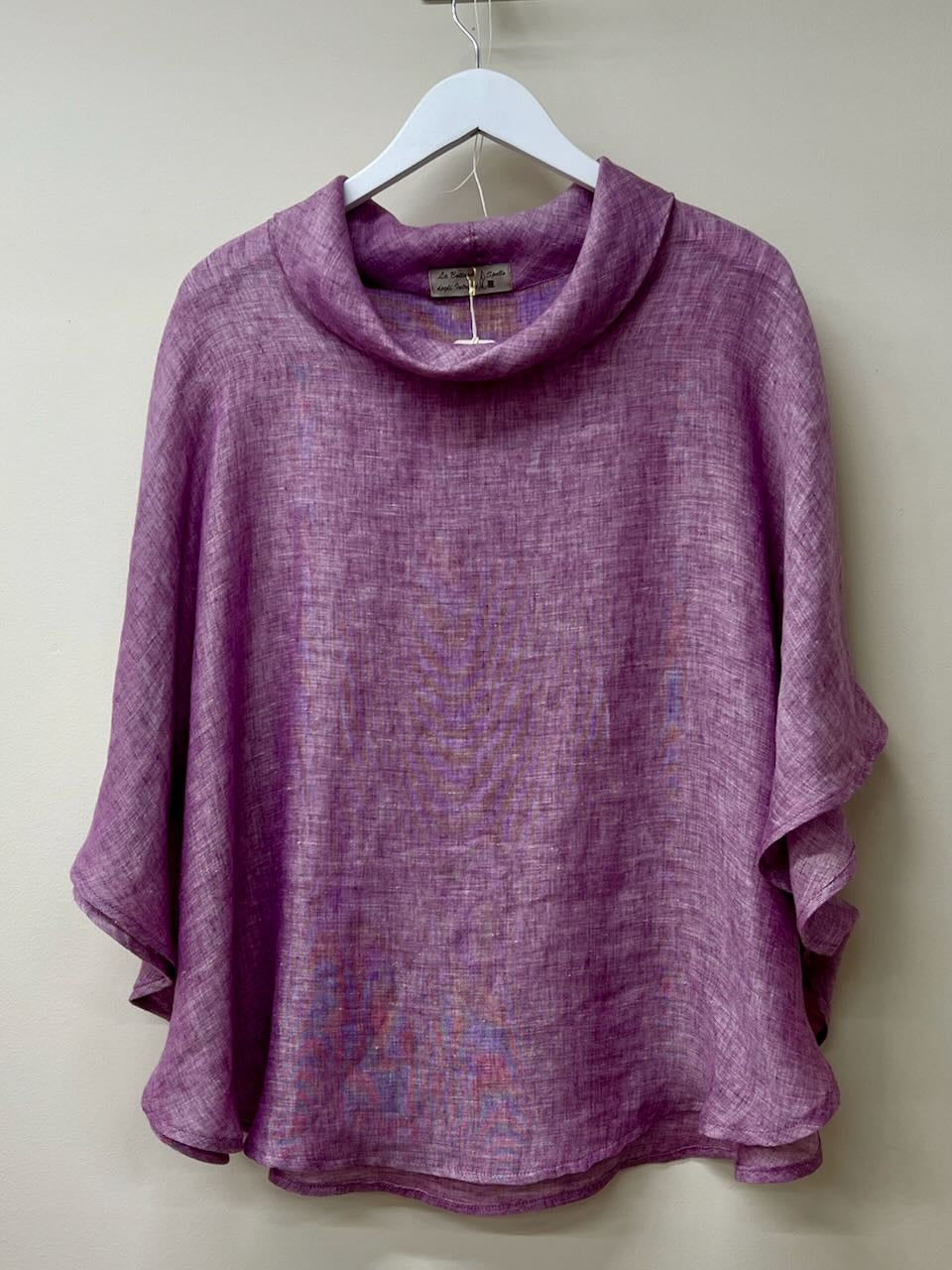 Blusa arrotondata 100% Lino