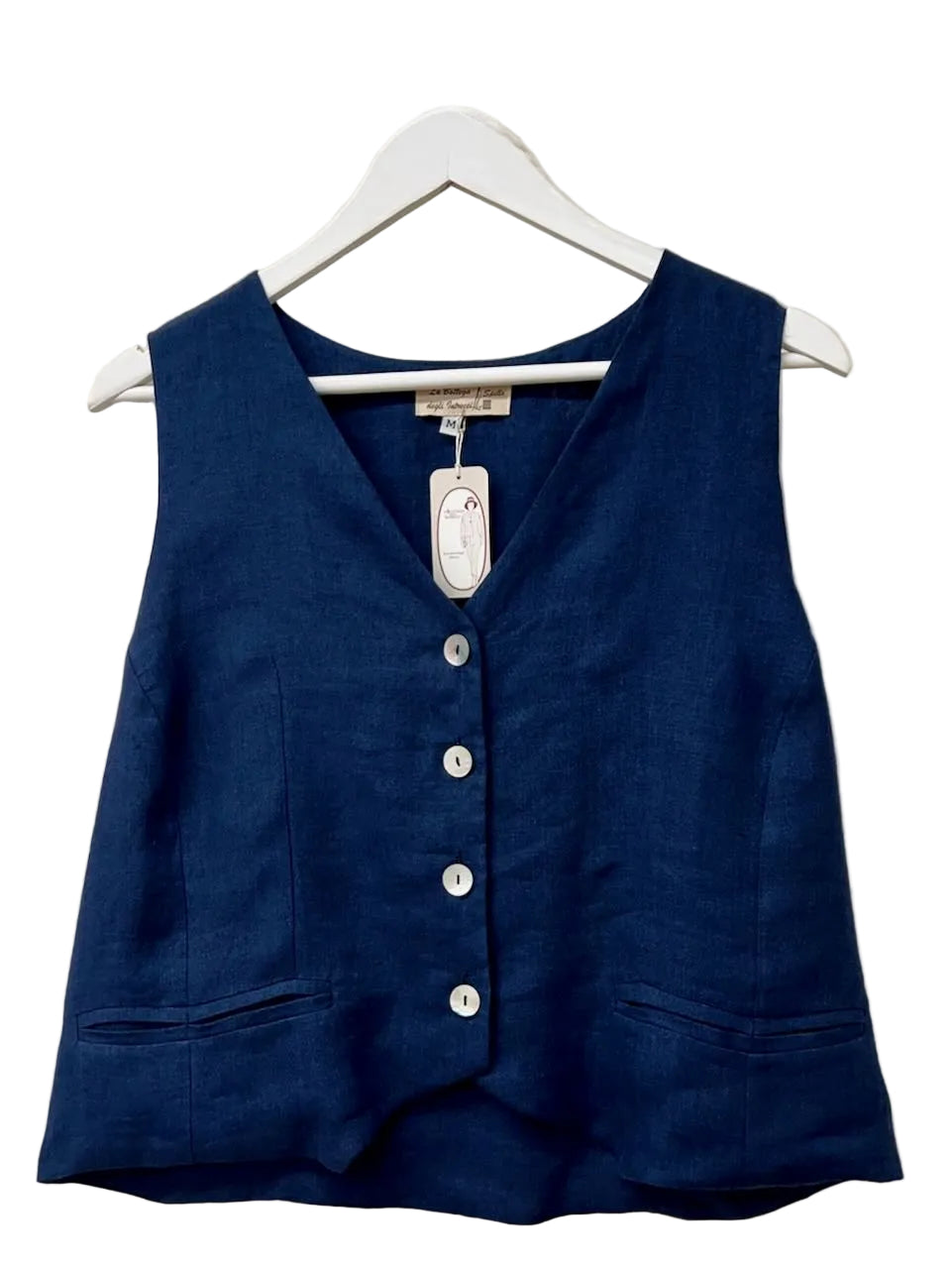 Gilet 100% Lino