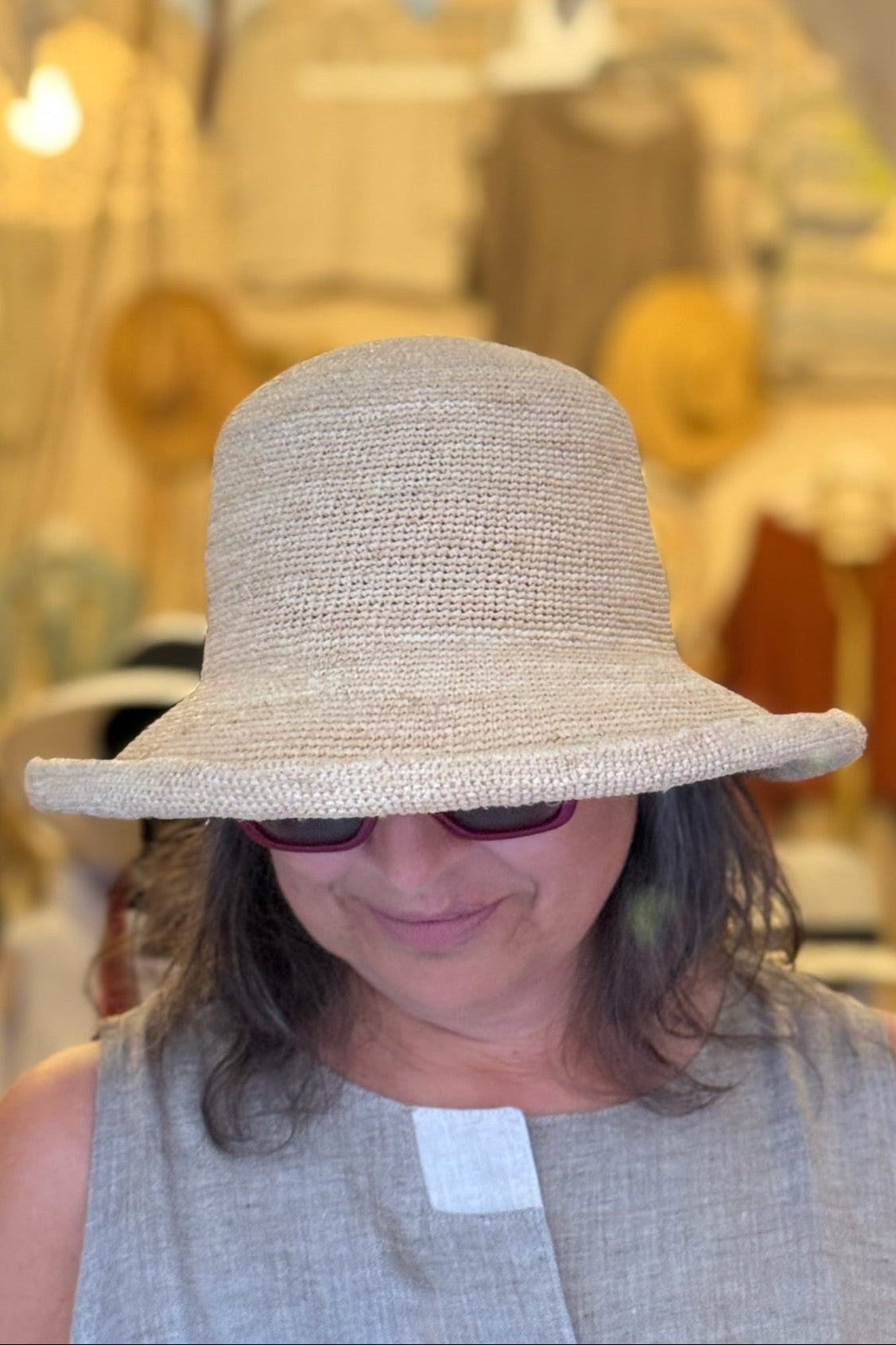 Cappello Barbara - 100% rafia crochet