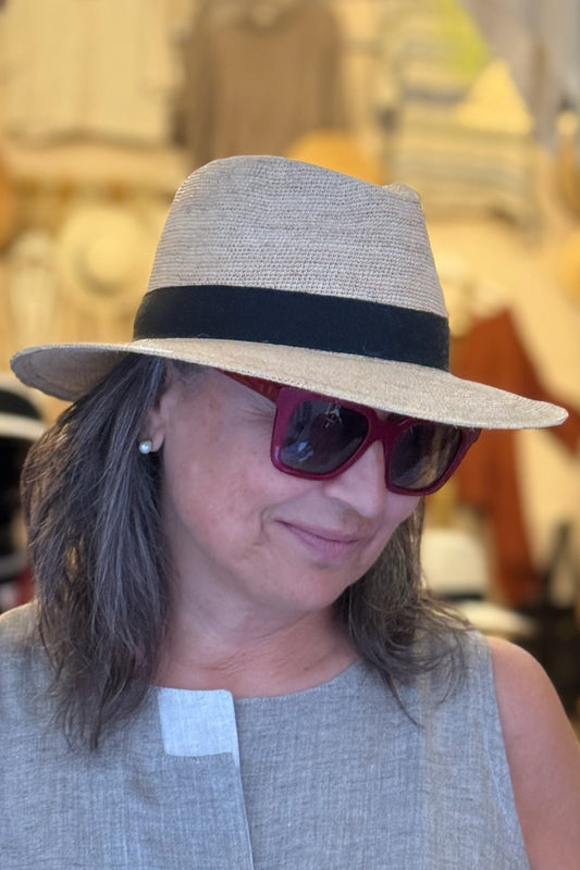 Cappello Travel - 100% rafia crochet