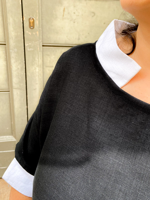 100% Linen Foligno blouse