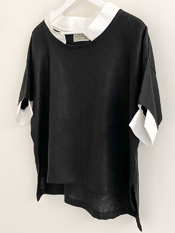 100% Linen Foligno blouse