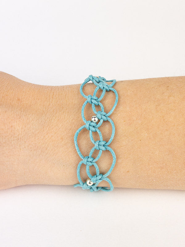5 4-strand Macramé bracelets