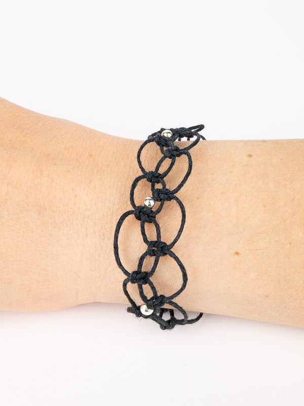 5 4-strand Macramé bracelets