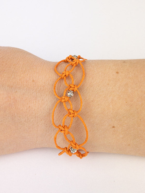 5 4-strand Macramé bracelets