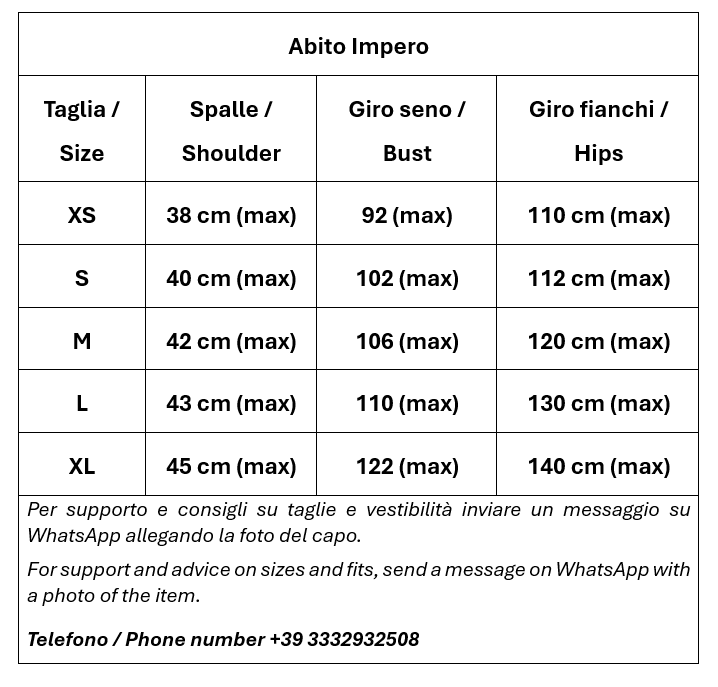 Abito Impero 100 % Linen