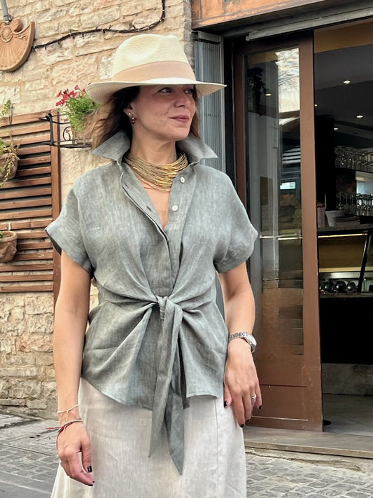 Camicia Nodo 100% lino