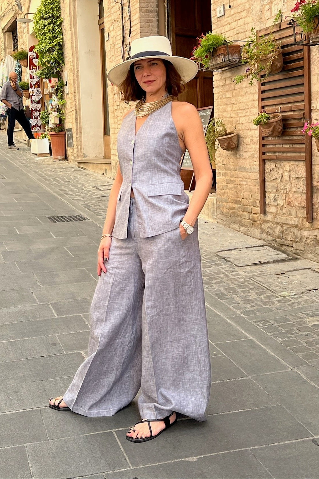 Pantalone Iris 100% Lino