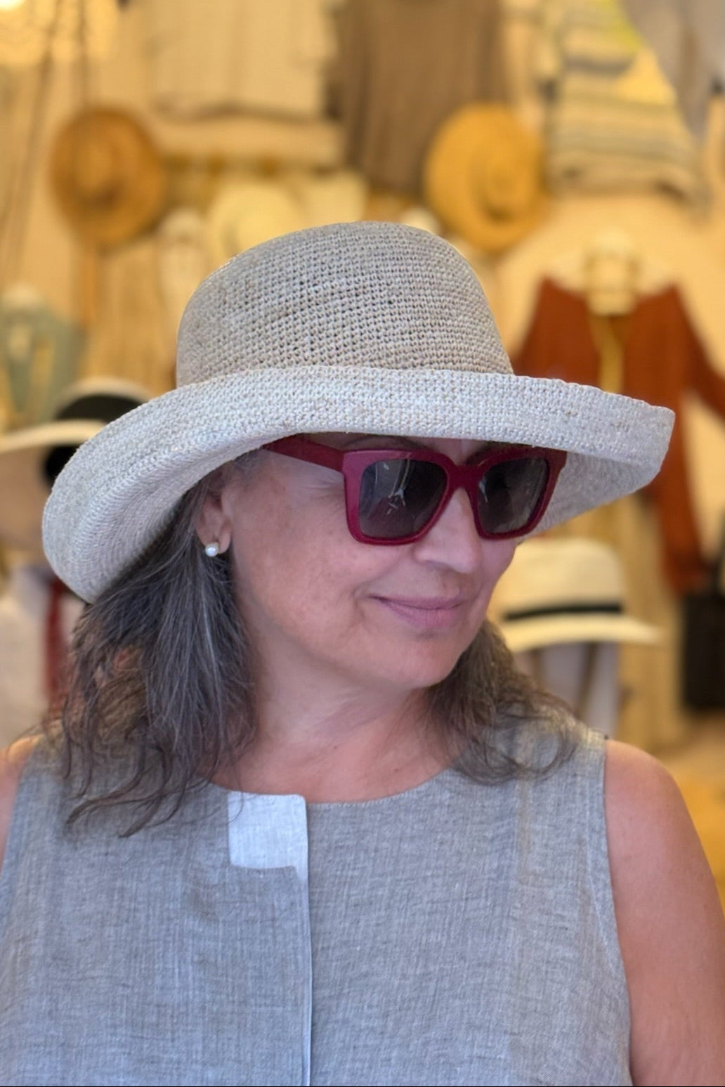 Cappello Barbara - 100% rafia crochet