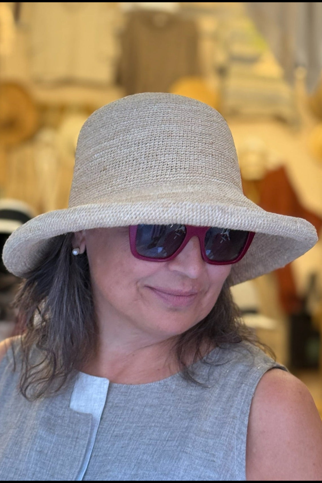 Cappello Barbara - 100% rafia crochet