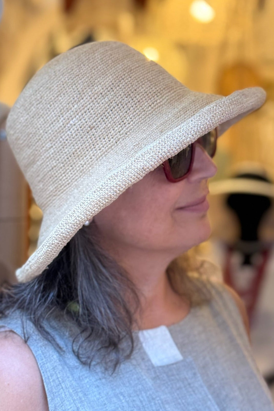 Cappello Barbara - 100% rafia crochet