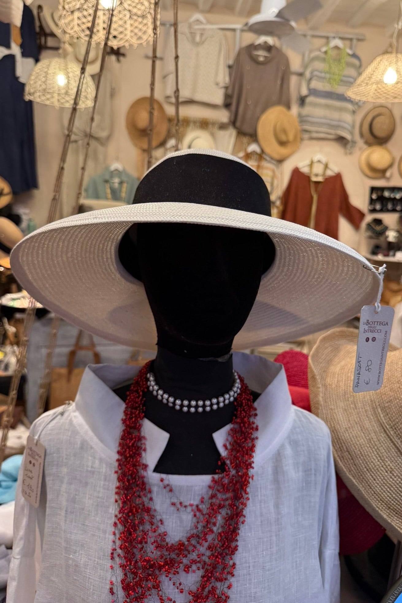 Cappello Michiko - 100% carta di gelso extrafine