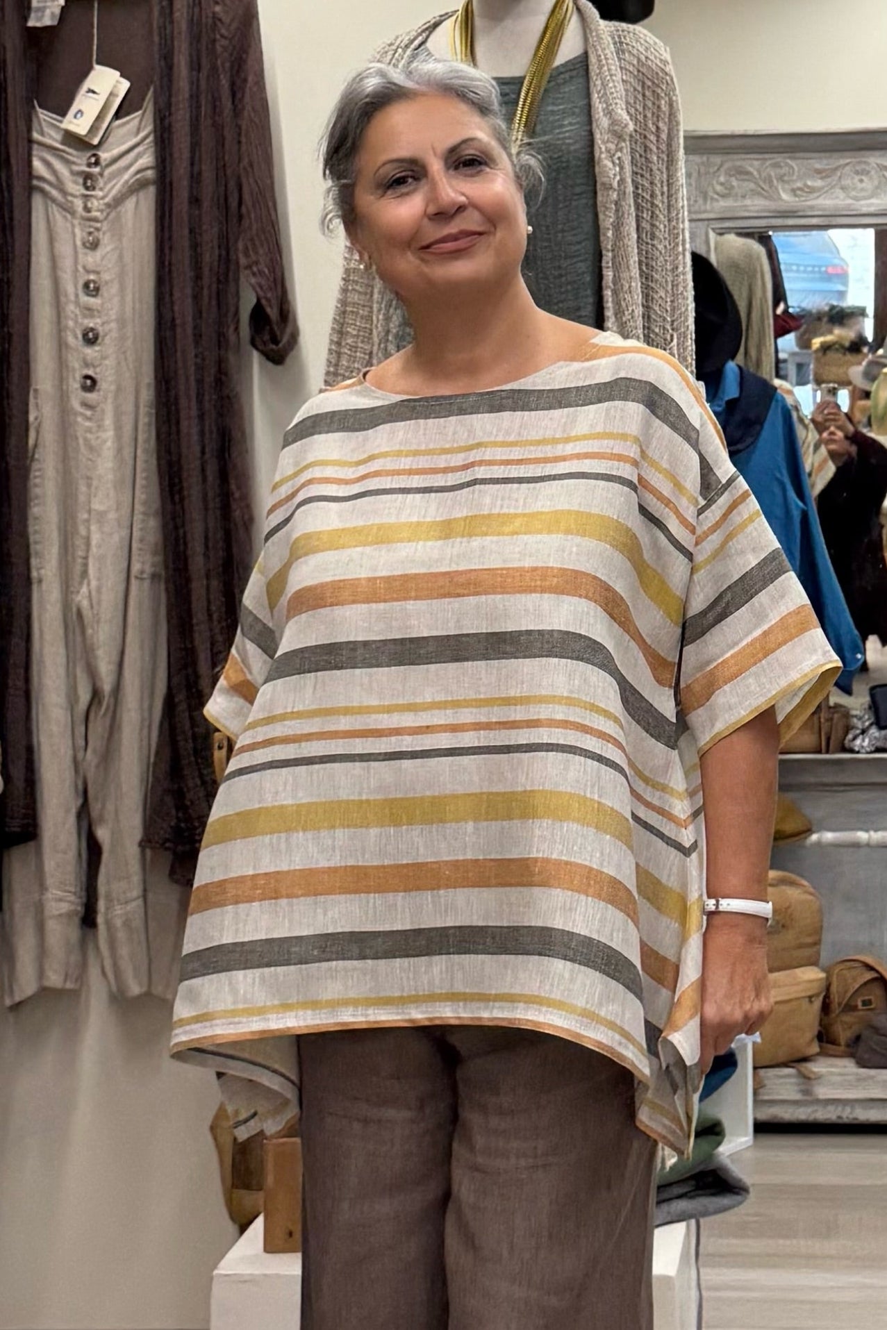 Blusa rigoni 100% Lino