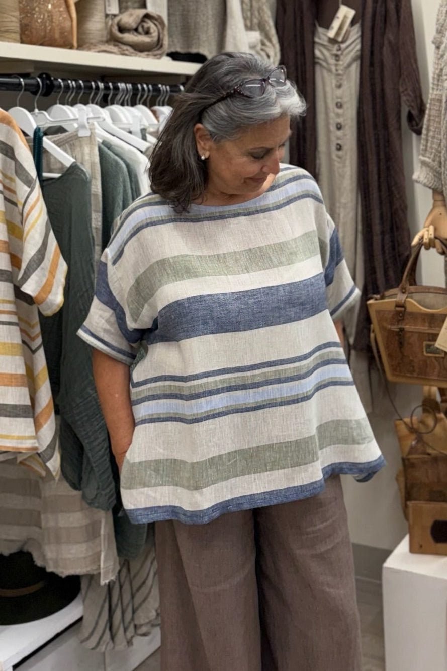 Blusa rigoni 100% Lino