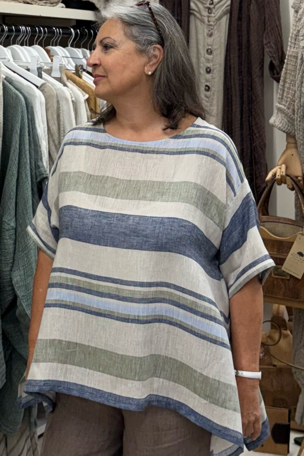 Blusa rigoni 100% Lino