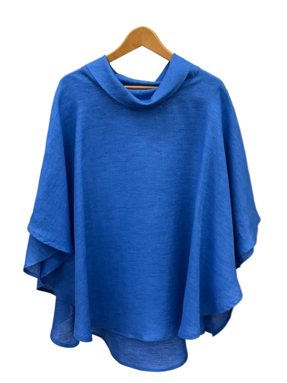 Poncho stondato 100% Lino