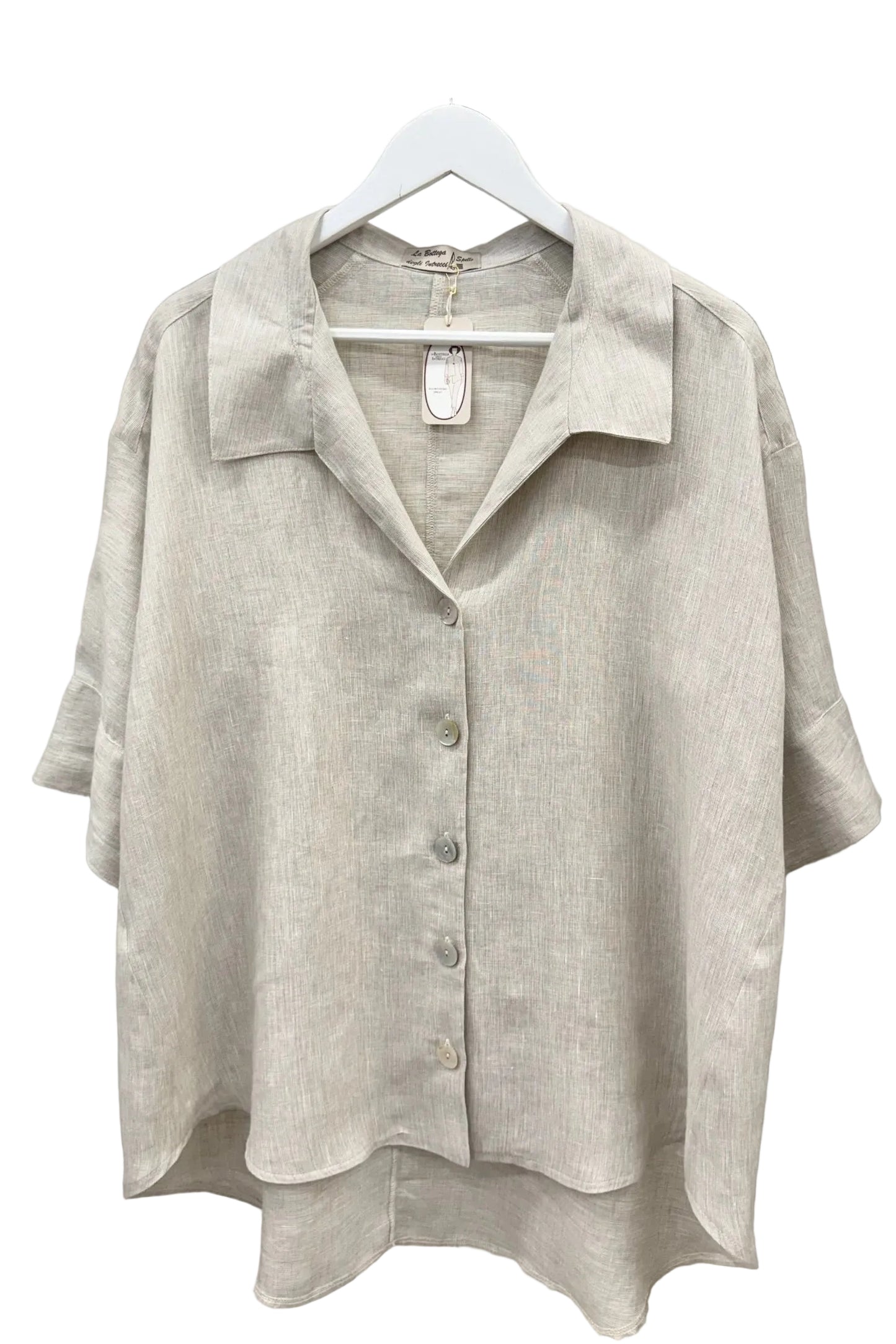 Giacca camicia 100% Lino