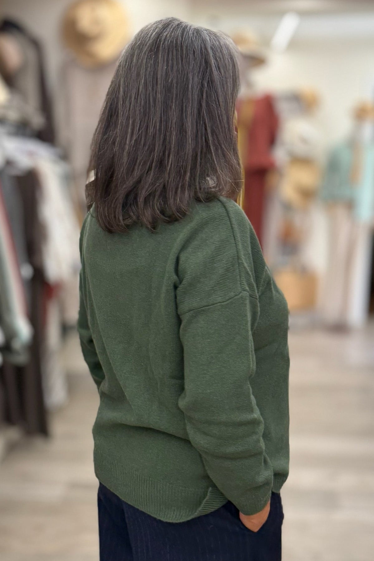 Maglia in cashmere rigenerato - collo alto