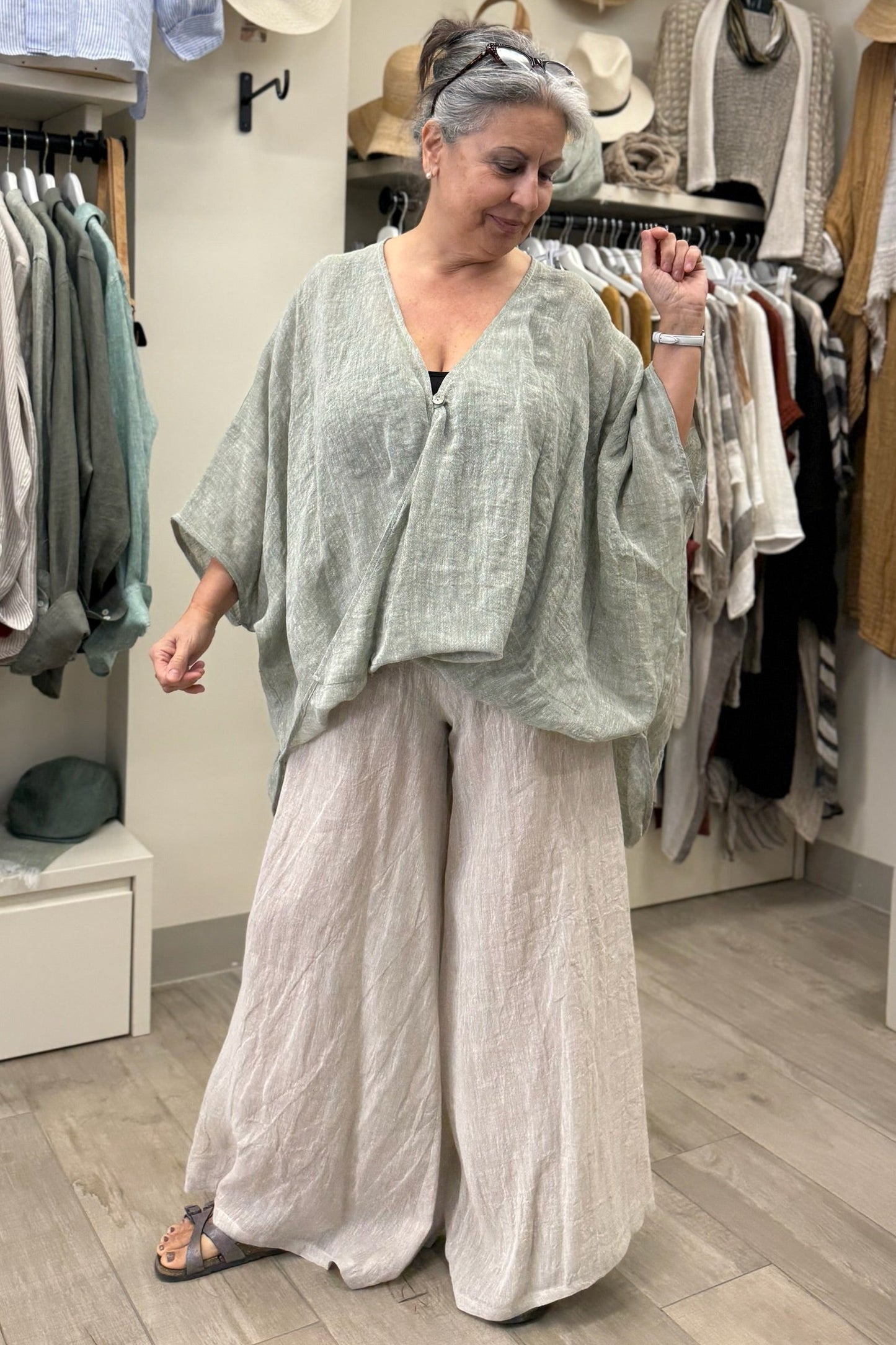 Poncho Todi 100% Lino