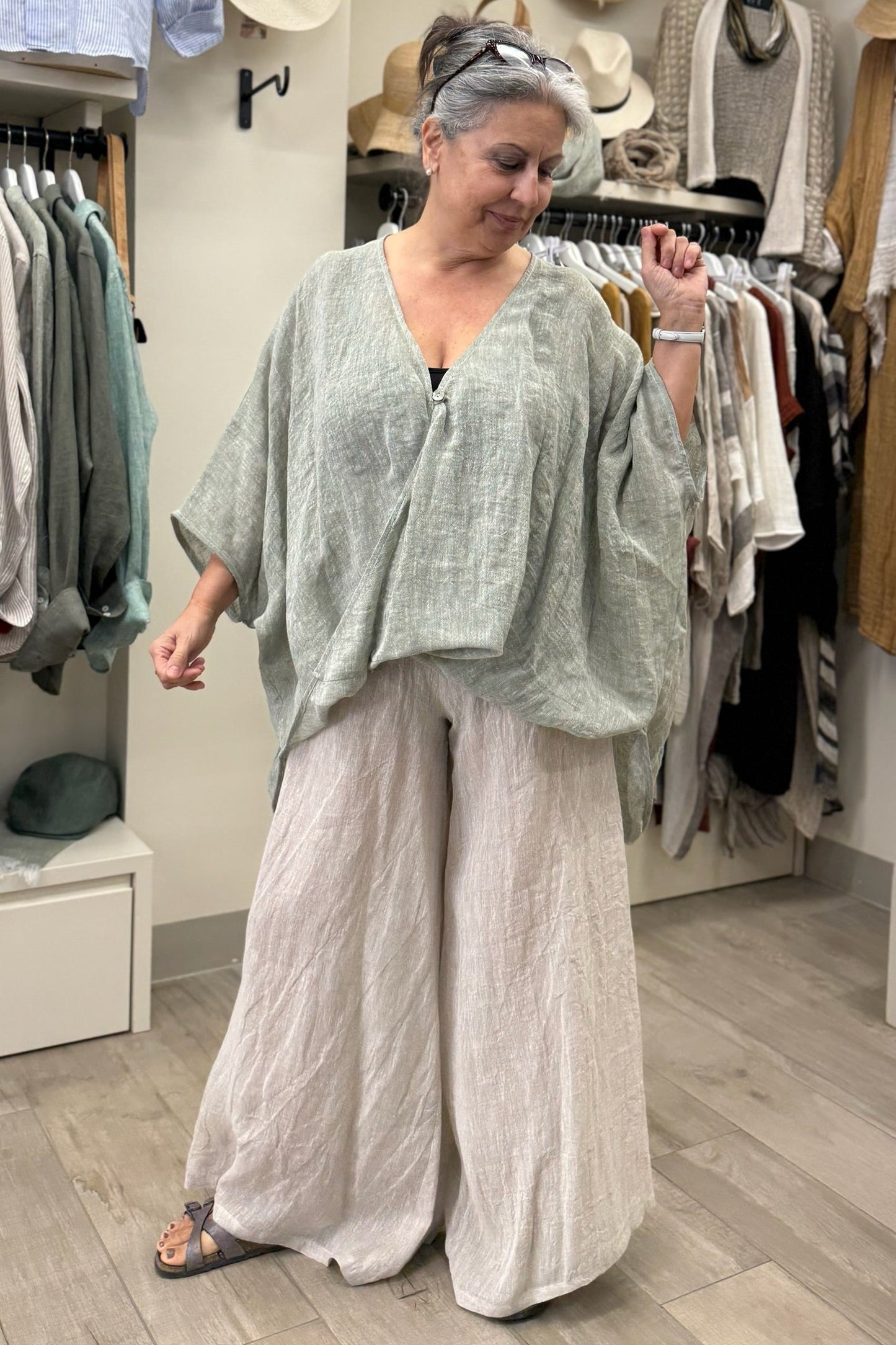 Pantalone Annamaria 100% Linen