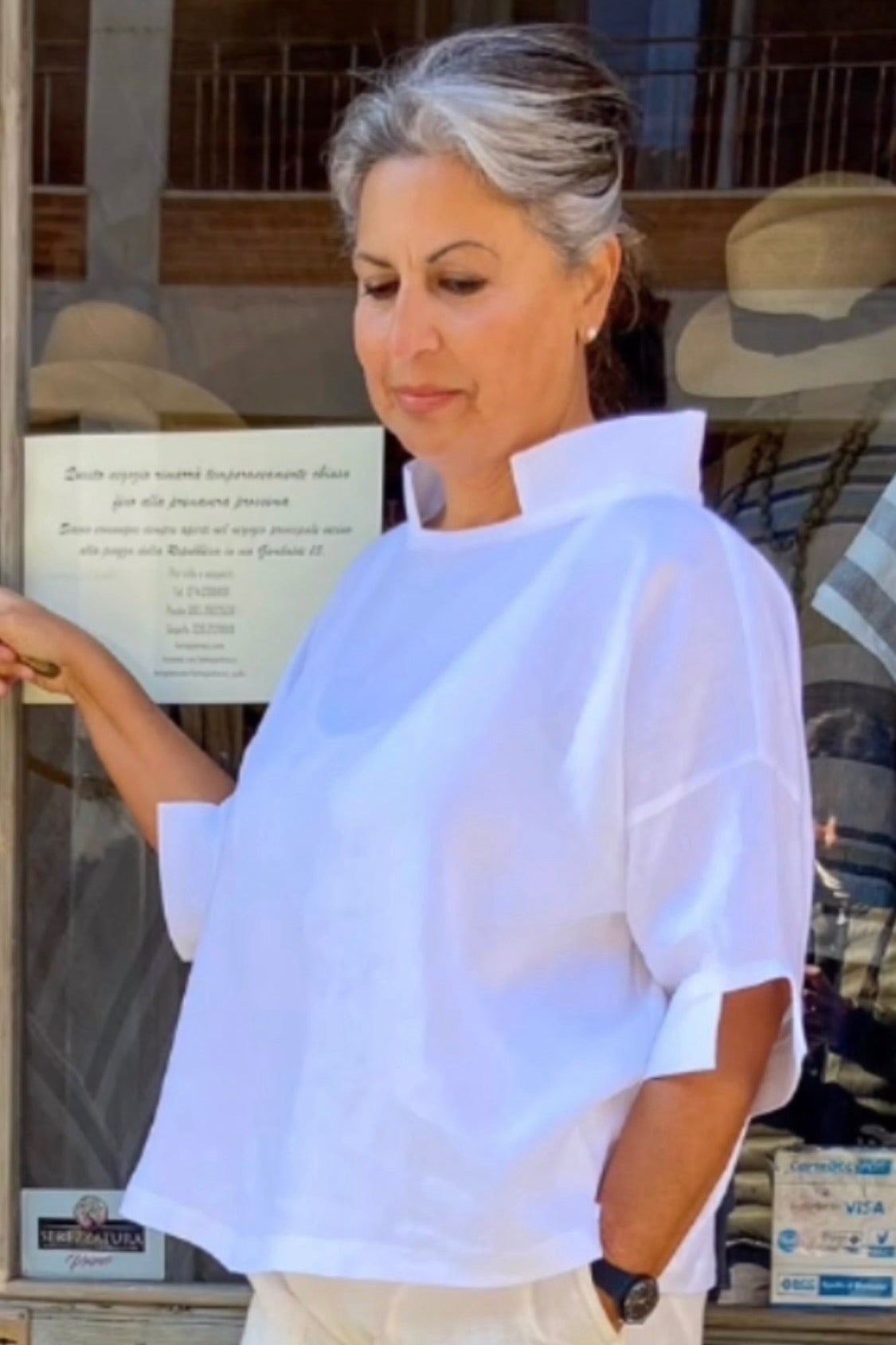Blusa Foligno 100% Lino