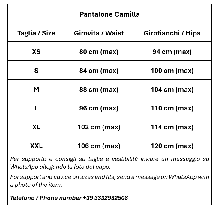 Pantalone Camilla 100% Lino
