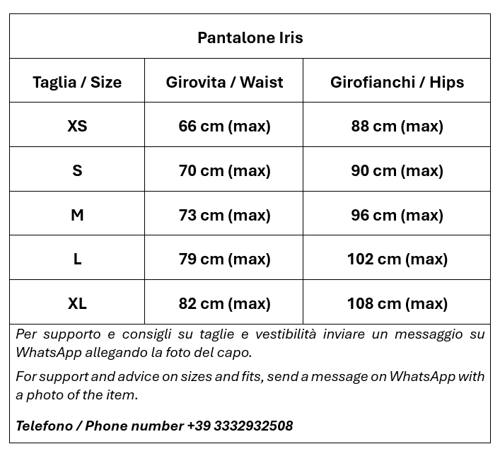 Pantalone Iris 100% Lino