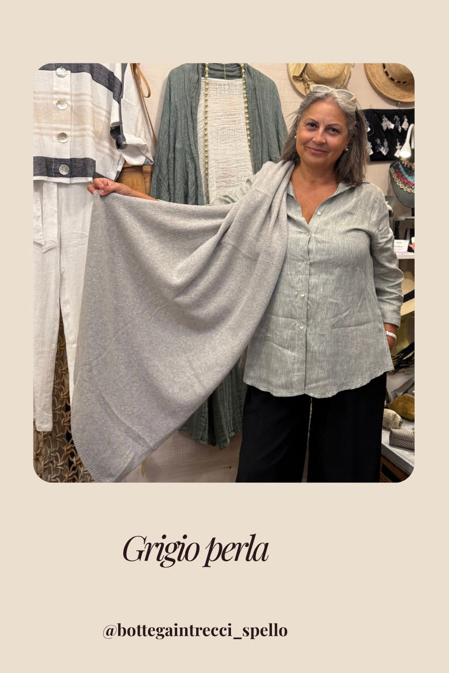 Stola in cashmere rigenerato
