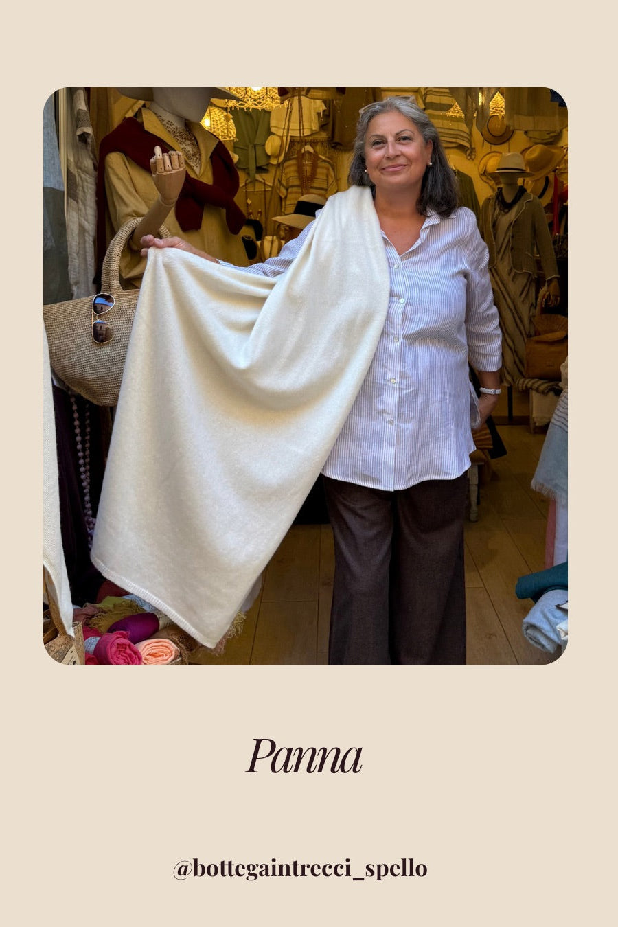 Stola in cashmere rigenerato