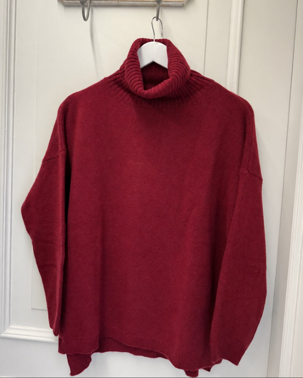Maglia in cashmere rigenerato - collo alto