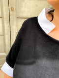 100% Linen retro blouse