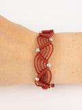 5 Macramé bracelets with 6 strands