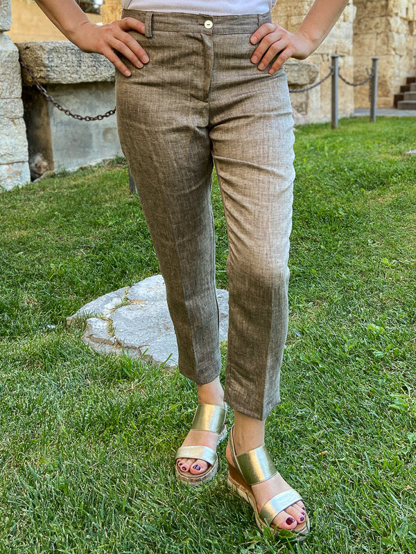 Pantaloni Donna in Lino - Collezione 100% Capri per Donna