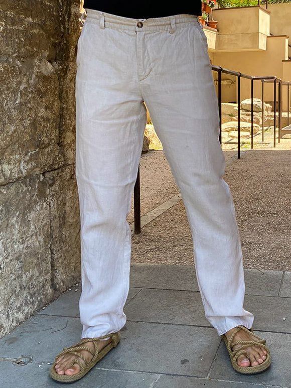 Washable 100 Percent Cotton Grey Colour Plain Formal Wear Pant Ladies Linen  Trousers at Best Price in Karur  Master Linens Incorporation