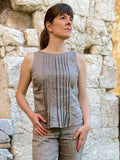 100% Linen pleated top